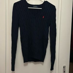 Polo by Ralph Lauren Navy Cable Knit Sweater